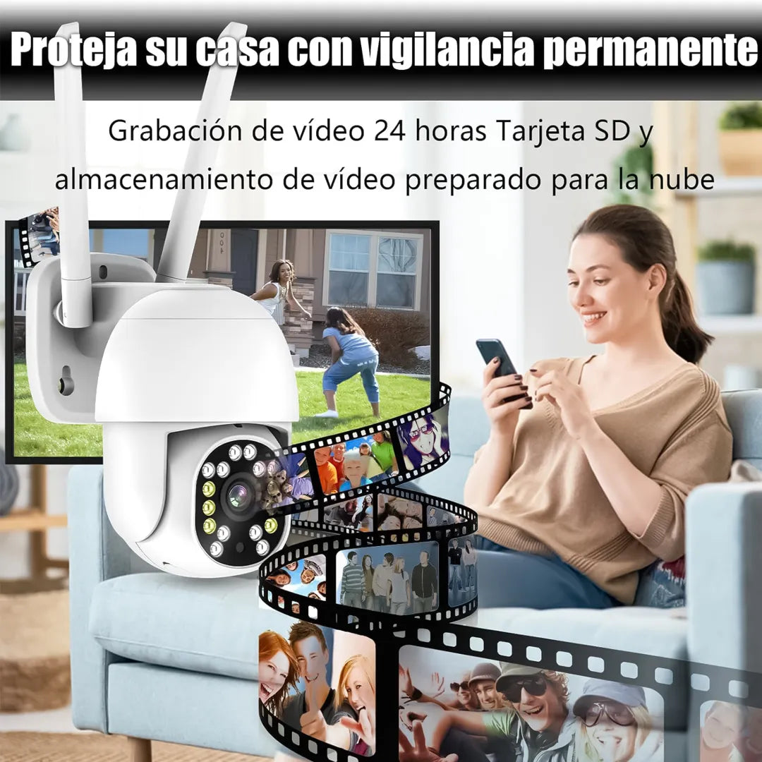 Cámara IP Motorizada Wifi HD 2 Antenas