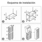 Rack Zapatero 9 niveles p/27 pares con cubierta desmontable👞 (ENVIÓ GRATIS)