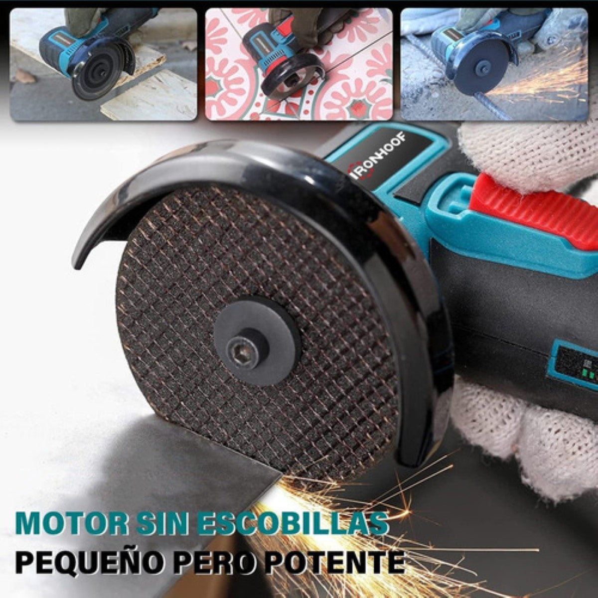MINI ESMERIL ANGULAR AMOLADORA INALAMBRICO RECARGABLE