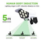 Foco Led Solar Tipo Camara+sensor De Movimiento