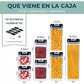 Set 7 Contenedores Alimento Hermeticos Apilable Cierre Fácil