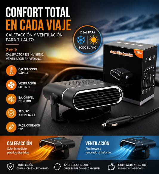 CALEFACTOR PORTATIL PARA AUTO