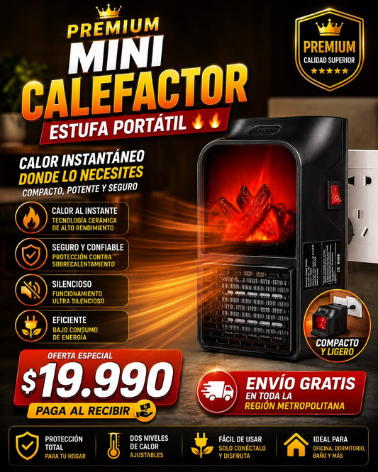 Mini calefactor estufa portátil🔥🔥