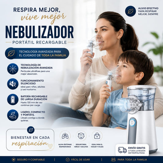 Nebulizador portátil recargable