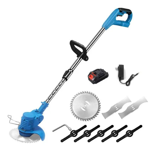 Podadora Altura Electrica Cortadora Pasto Cesped Inalambrica CON DOS BATERIA