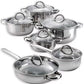 Set de ollas 6 piezas Acero Inoxidable